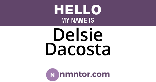 Delsie Dacosta