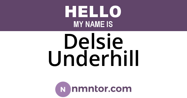 Delsie Underhill