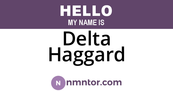 Delta Haggard