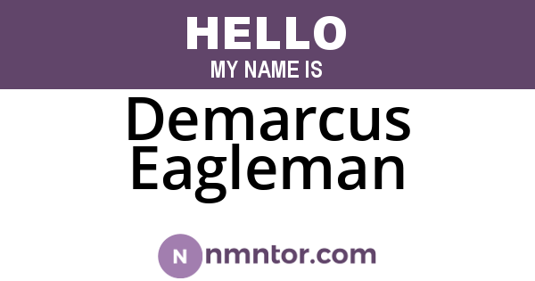 Demarcus Eagleman