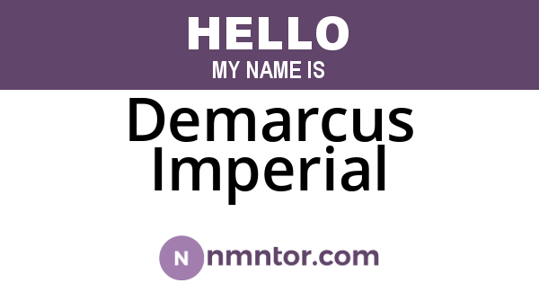 Demarcus Imperial