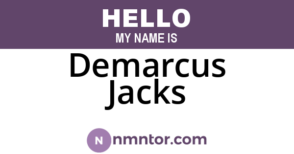 Demarcus Jacks