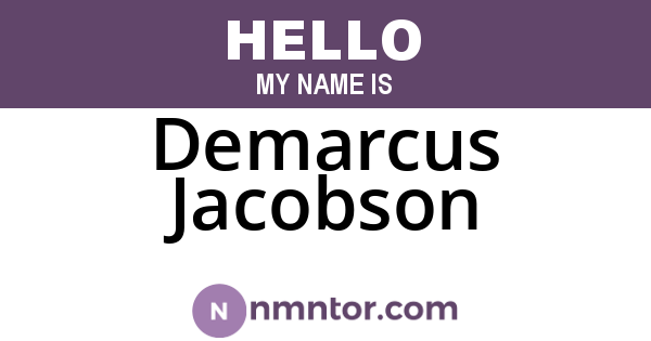 Demarcus Jacobson