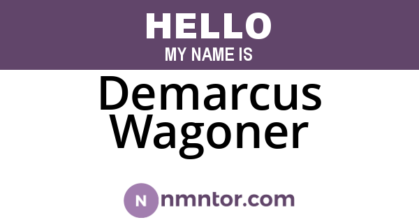 Demarcus Wagoner