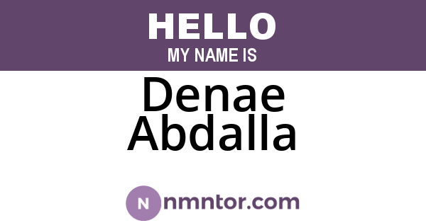 Denae Abdalla