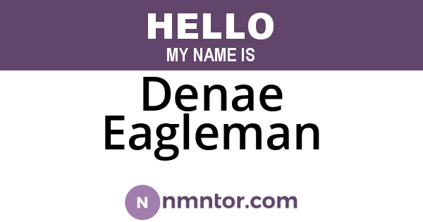 Denae Eagleman