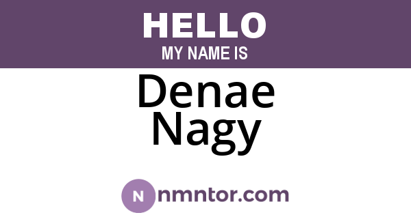 Denae Nagy