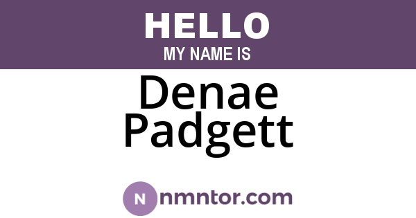 Denae Padgett