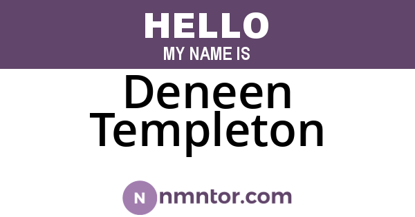Deneen Templeton