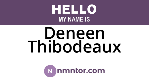 Deneen Thibodeaux