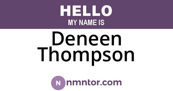 Deneen Thompson