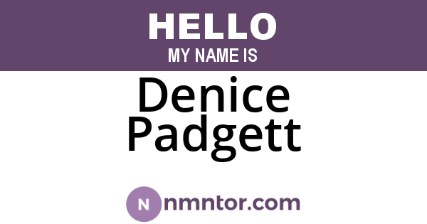 Denice Padgett