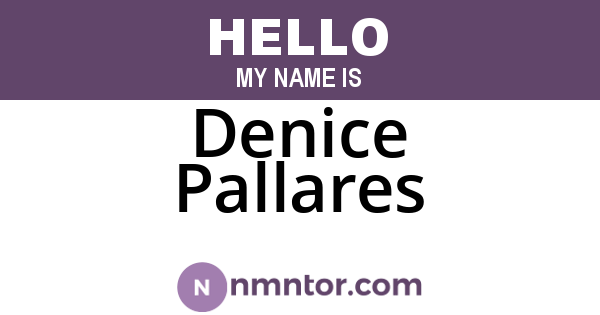Denice Pallares
