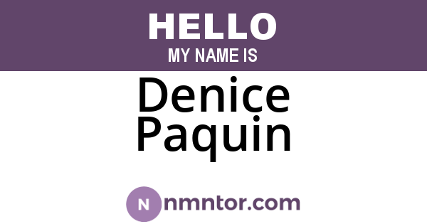 Denice Paquin