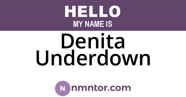 Denita Underdown