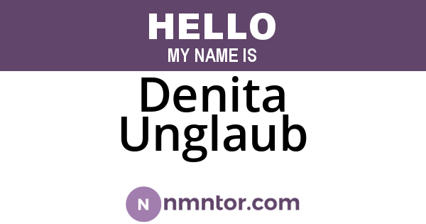 Denita Unglaub