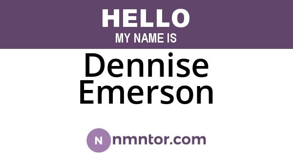 Dennise Emerson