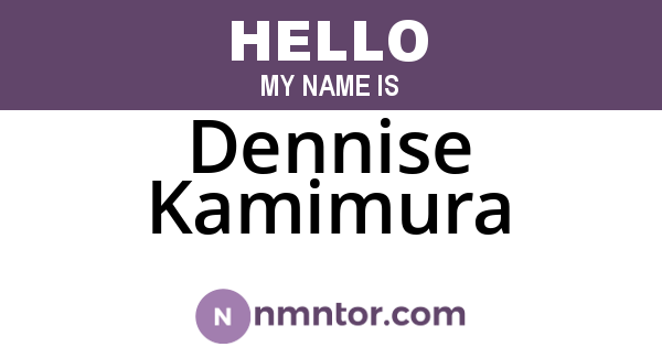 Dennise Kamimura