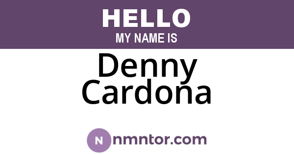 Denny Cardona