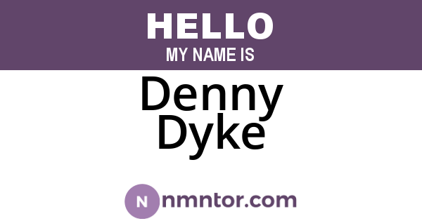 Denny Dyke