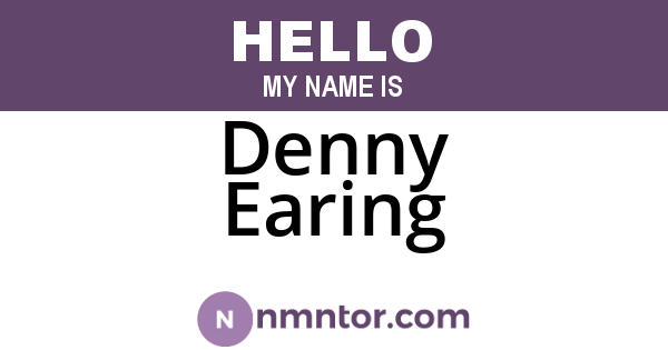 Denny Earing