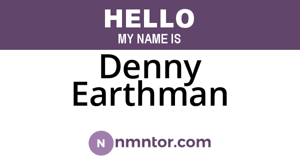 Denny Earthman