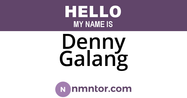 Denny Galang