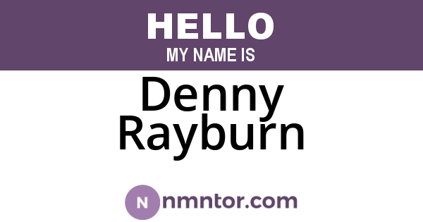 Denny Rayburn