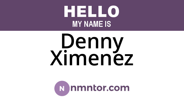 Denny Ximenez