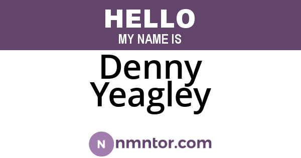 Denny Yeagley
