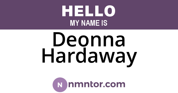 Deonna Hardaway