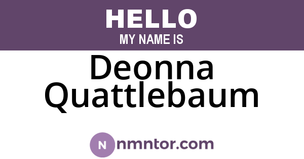 Deonna Quattlebaum
