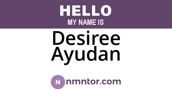 Desiree Ayudan