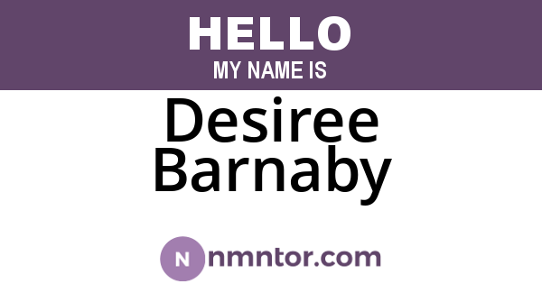 Desiree Barnaby