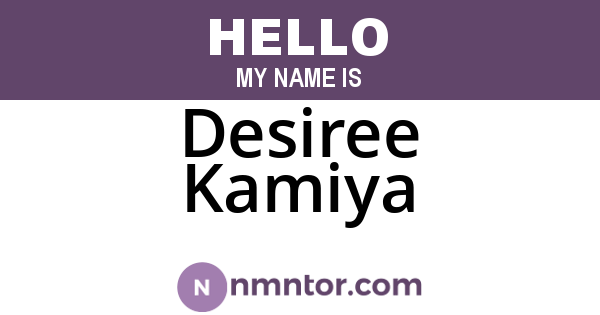 Desiree Kamiya