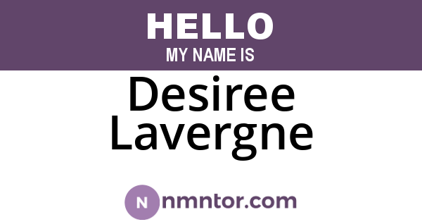 Desiree Lavergne