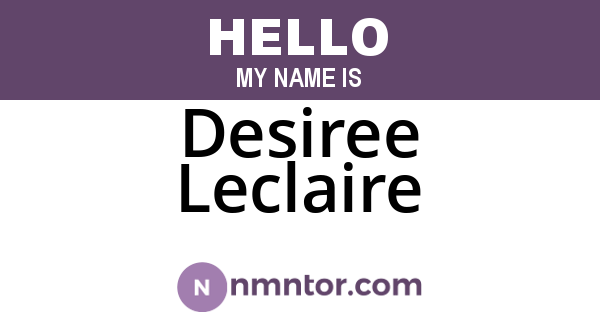 Desiree Leclaire