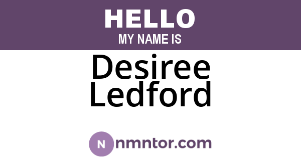 Desiree Ledford