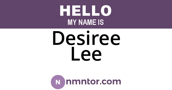 Desiree Lee