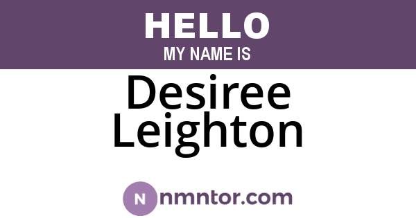 Desiree Leighton