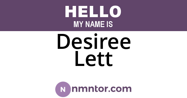 Desiree Lett