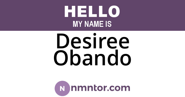 Desiree Obando