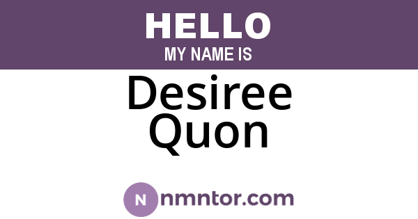Desiree Quon