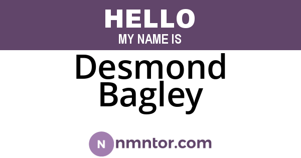Desmond Bagley