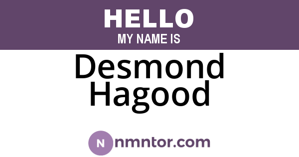 Desmond Hagood