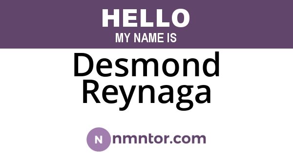 Desmond Reynaga