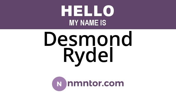 Desmond Rydel