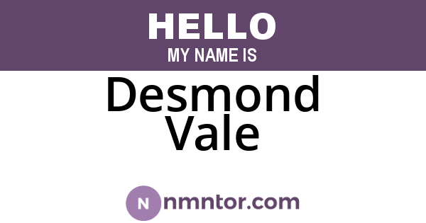 Desmond Vale