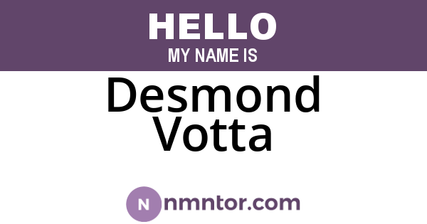 Desmond Votta