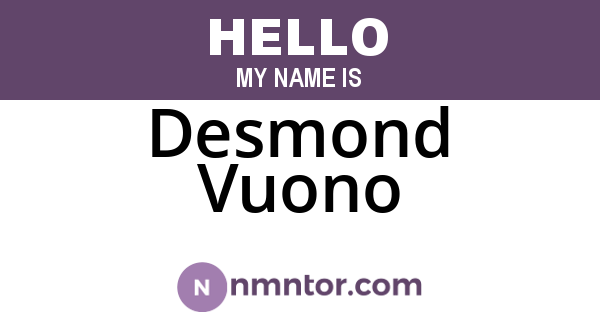 Desmond Vuono